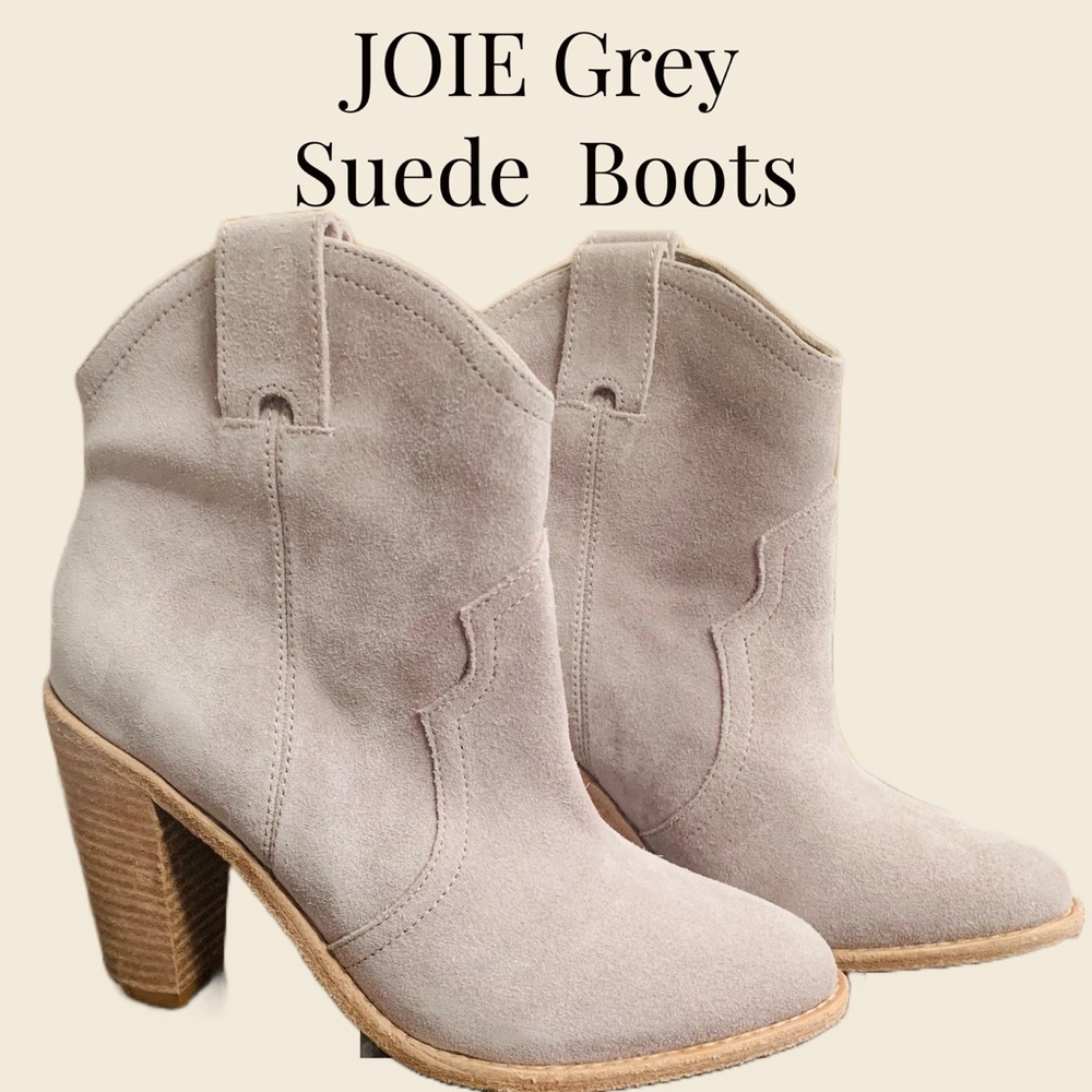 JOIE- SANDSTONE SUEDE‎ ANKLE BOOTS-NWT IN BOX